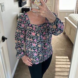 LOFT Outlet Square Neck Pullover Blouse